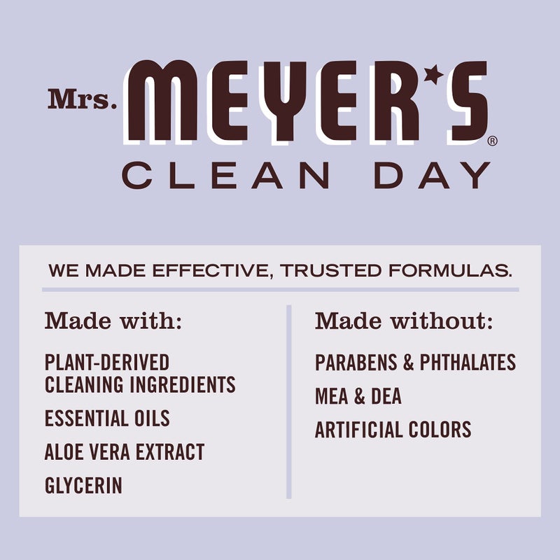 MRS. MEYER'S CLEAN D السّيدة. ماير كلين داي صابون سائل برائحة اللافندر، زجاجة 16 أونصة - Image 3
